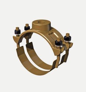 Romac Industries 2 in. IP 200 psi Bronze Service Saddle 