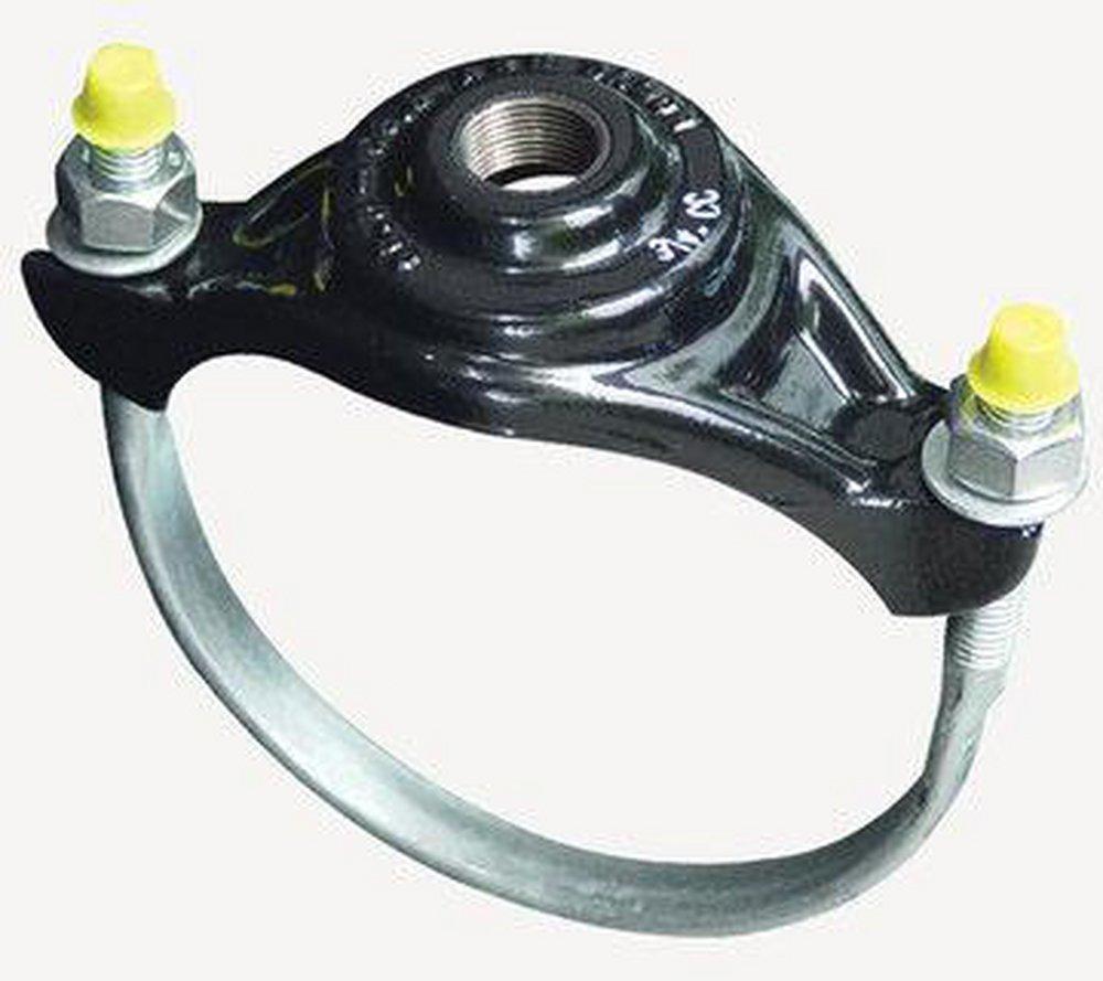 Romac Industries 1 in. CC Iron Single Nylon Strap Saddle 1.90 - 2.13 in. 