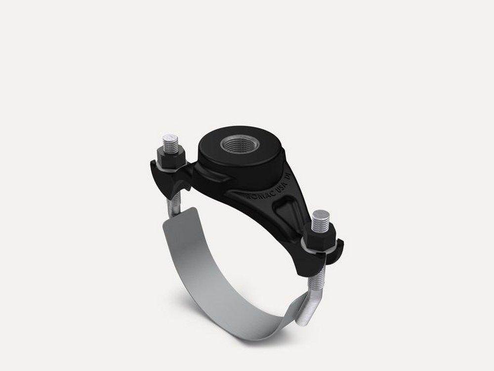 Romac Industries 4 in. NPT Ductile Iron U-Bolt Saddle 