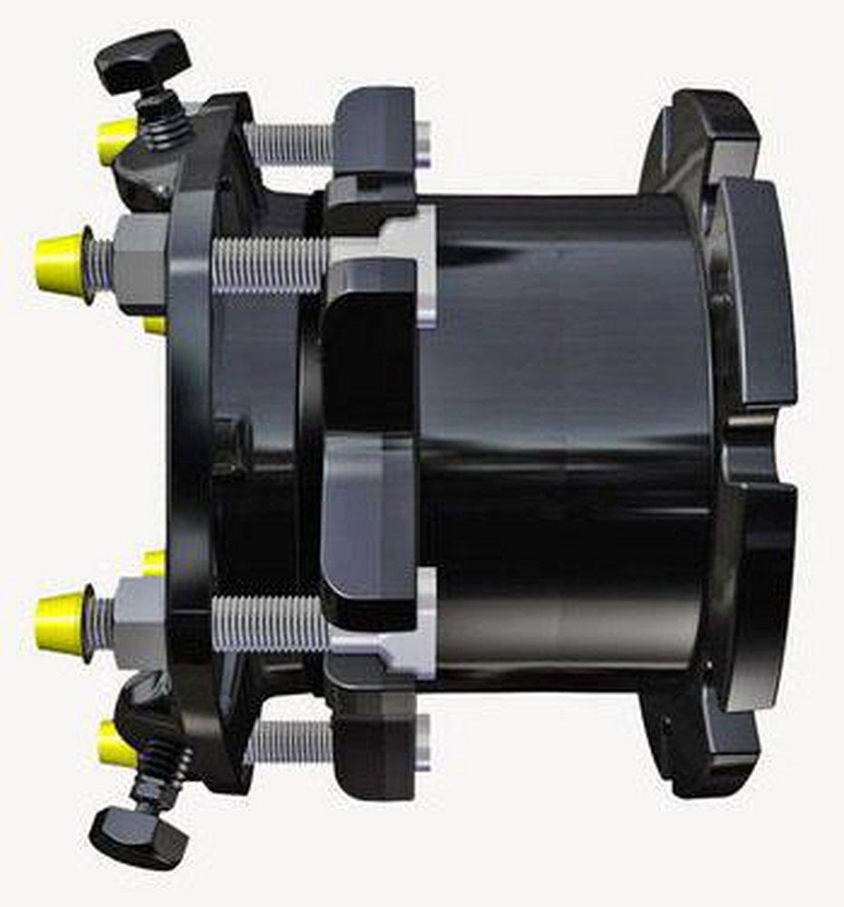 Romac Industries Ductile Iron Steel Pipe and Cast Iron Pipe Restrained Flange Adapter 