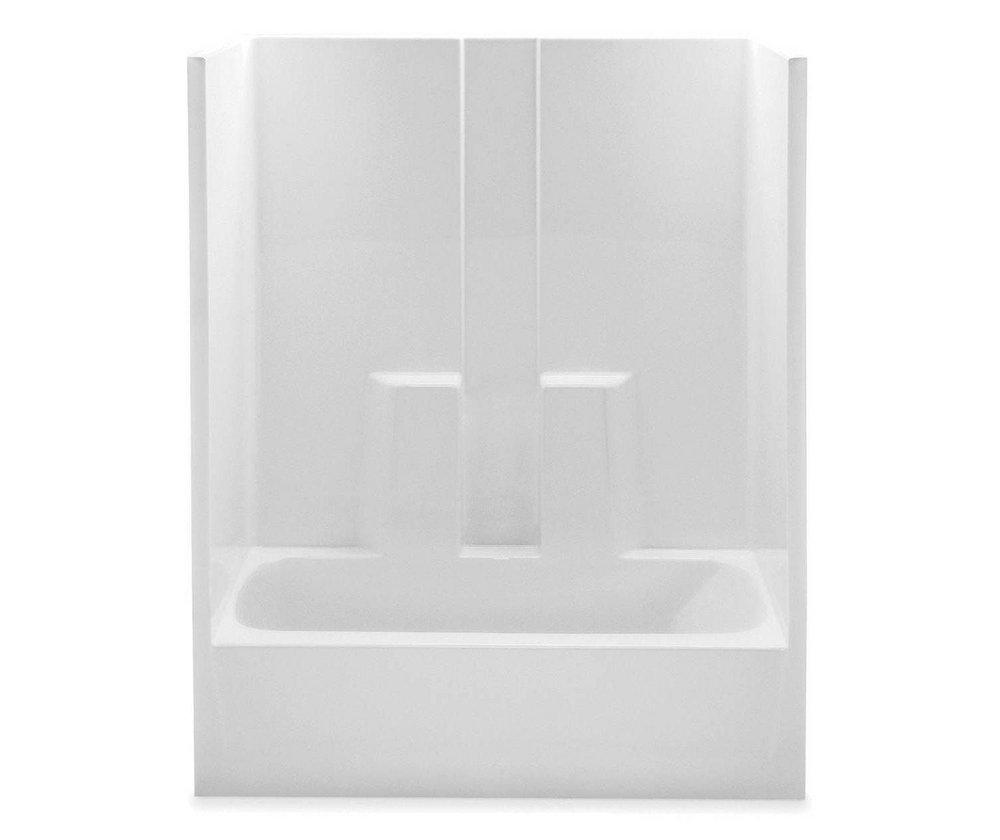 Aquatic White 32 x 60 in. Tub and Shower with Left Hand Drain 