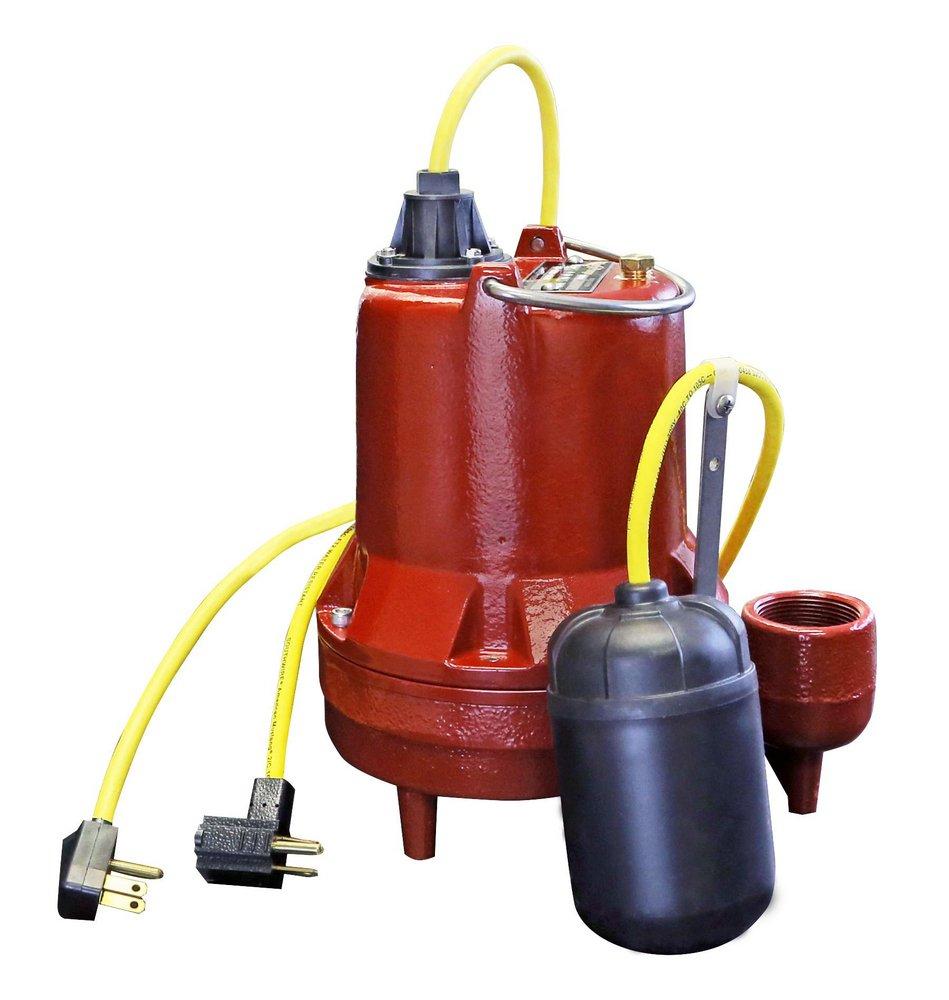 4/10 HP 115V Cast Iron High Temperature Effluent Pump 
