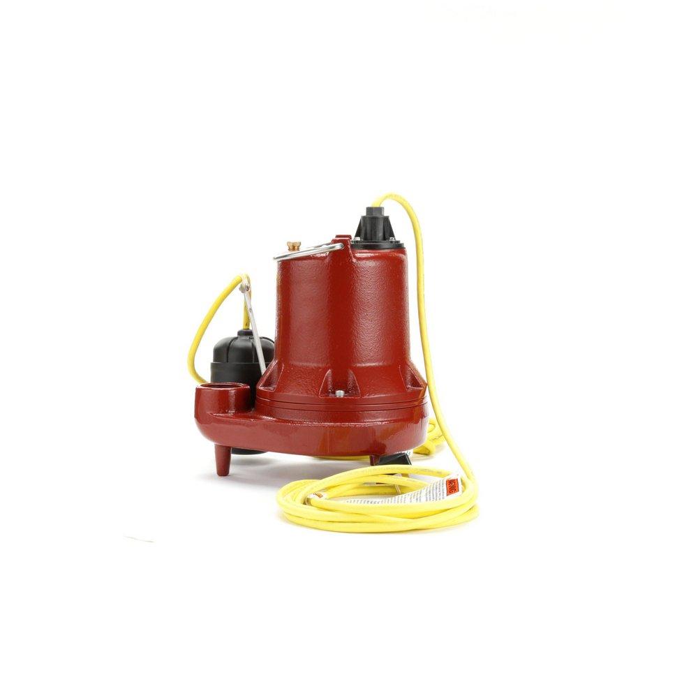4/10 HP 115V Cast Iron High Temperature Effluent Pump 