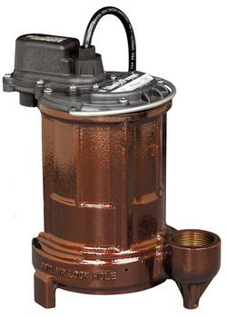 1/3 HP 115V Cast Iron Submersible Sump Pump with 10 ft. Cord