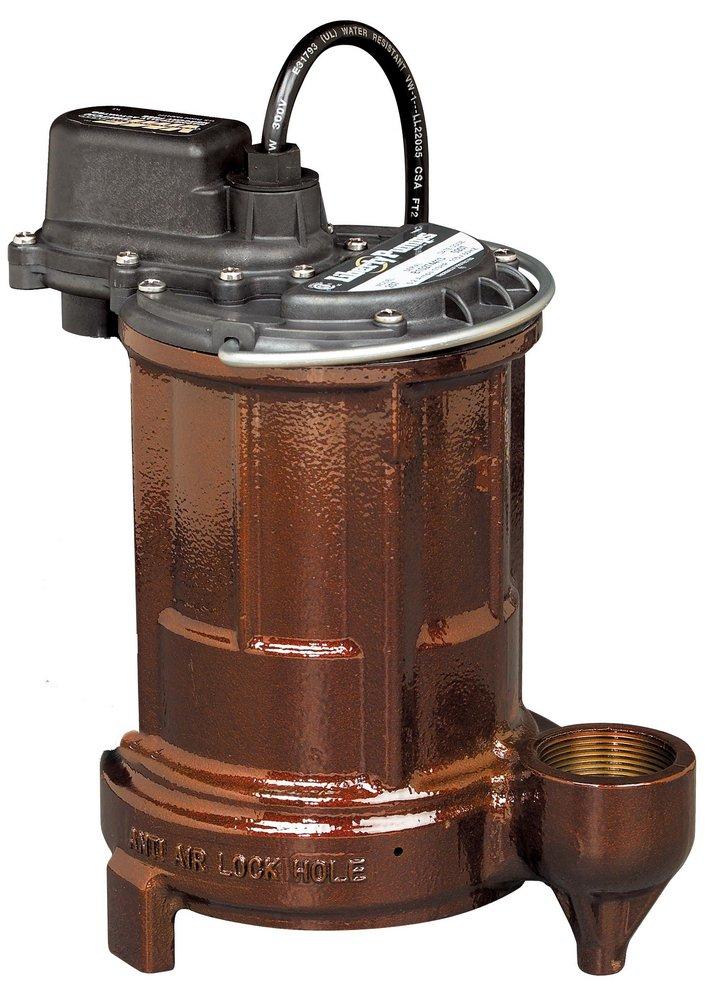 Liberty Pumps Bronze 115V Cast Iron Submersible Effluent Pump with Quick Disconnect Float 