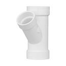 White PVC DWV Wye 