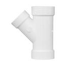 White PVC DWV Wye 