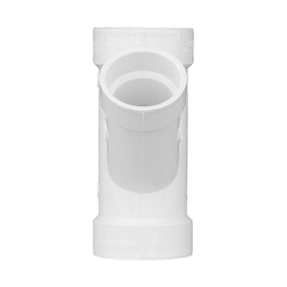 White PVC DWV Wye 