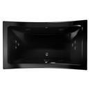 66 x 36 in. Whirlpool Drop-In Bathtub with Center Drain in Black