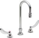 Delta Faucet Chrome Two Handle Wristblade Deck Mount Service Faucet 