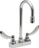 Delta Faucet Chrome Two Handle Wristblade Deck Mount Service Faucet 