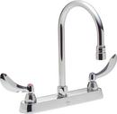 Delta Faucet Chrome Two Handle Lever Deck Mount Service Faucet 