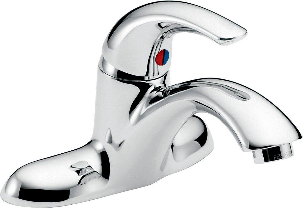 Delta Faucet Chrome Single Handle Lever Deck Mount Service Faucet 