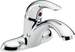 Single Handle Lever Deck Mount Service Faucet in Chrome