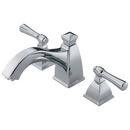 3-Hole Deck Mount Curve Roman Tub Faucet Trim with Double Lever Handle in Polished Chrome