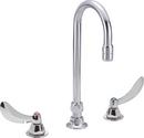 1.5 gpm 3-Hole Widespread Bathroom Faucet with Double Lever Handle and 6-7/10 in. Spout Height in Polished Chrome