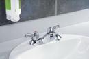 Delta Faucet Chrome Two Handle Centerset Bathroom Sink Faucet 