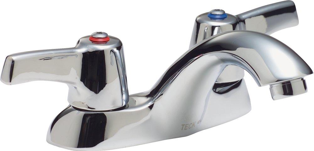 Delta Faucet Chrome Two Handle Lever Deck Mount Service Faucet 