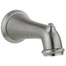 Delta Faucet Brilliance&reg; Stainless 1/2 x 7-1/2 in. Sweat Plastic Tub Spout 