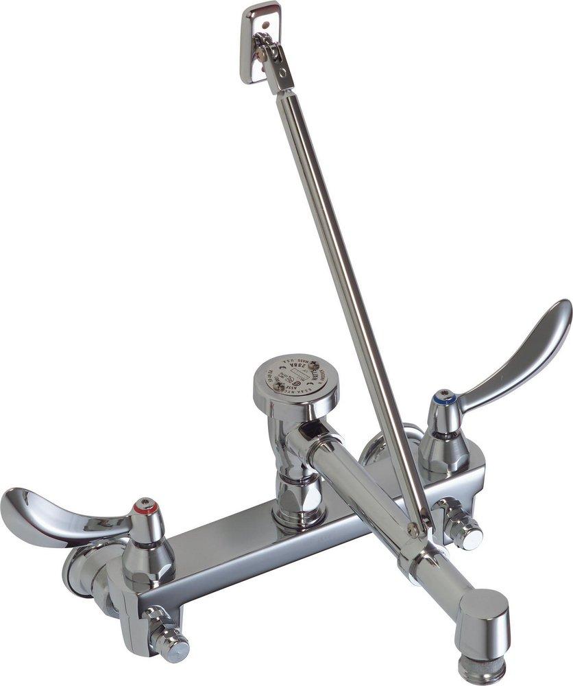 Delta Faucet Chrome Two Handle Lever Wall Mount Service Faucet 