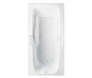 Aquatic White 60 x 49-1/4 in. Soaker Drop-In Bathtub with Center Drain 