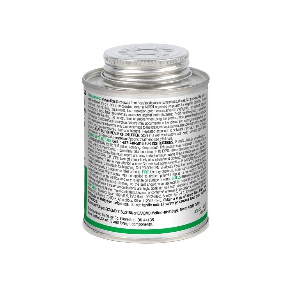 Oatey&reg; Clear Medium Set PVC Clear Pipe Cement 