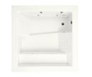 69 x 69 in. Total Massage Drop-In Bathtub with Reversible Drain in White
