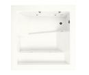 KOHLER White 69 x 69 in. Whirlpool Drop-In Bathtub with Reversible Drain 