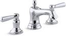 KOHLER Polished Chrome Two Handle Bathroom Sink Faucet 