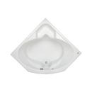 JACUZZI&reg; White 55 x 55 in. Soaker Corner Bathtub 