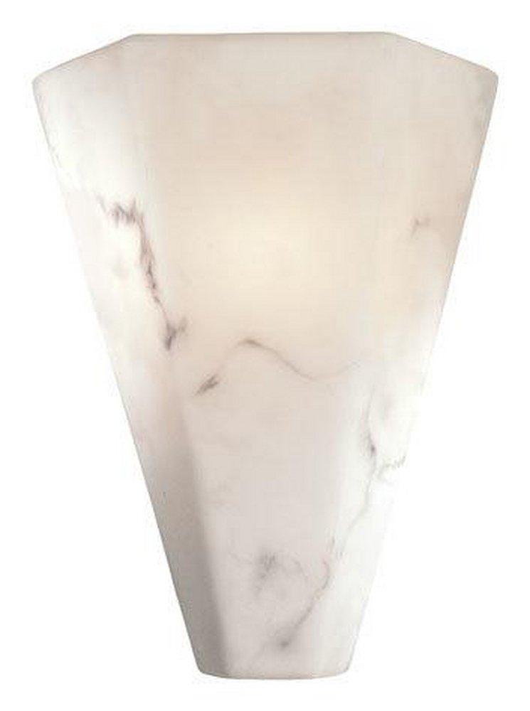 Minka Lavery Alabaster Dust 12-1/4 in. 60W 1-Light Wall Sconce 