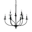 29 in. 9-Light Candelabra E-12 Base Chandelier in Oil Rubbed Bronze