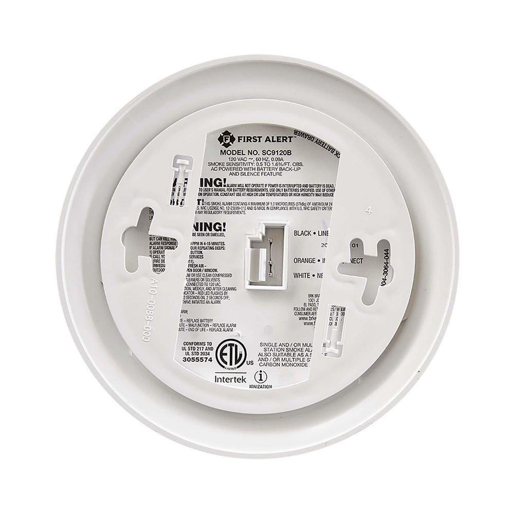 First Alert White 120V Ac Smoke/Carbon Monoxide Alarm 