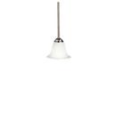 Kichler Lighting Brushed Nickel 100W 1-Light Medium Pendant with Etched Seedy 
