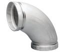 2 in. Grooved Schedule 10 316L Global Stainless Steel 90 Degree Elbow