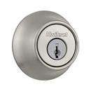 Kwikset Satin Nickel Single Cylinder Deadbolt Lock in Satin Nickel 