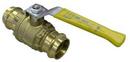 1/2 in Brass Full Port Press Ball Valve