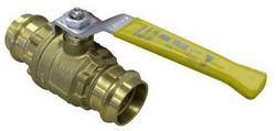 1/2 in. Brass Full Port Press Ball Valve