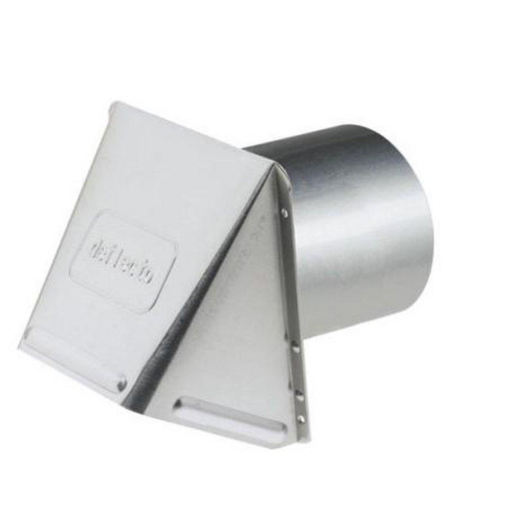 Deflecto Silver 9-1/2 x 7-3/8 x 6 in. Aluminum Wall Vent 