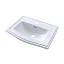 TOTO Cotton 25 x 18-1/4 in. 1-Hole Vitreous China Self-Rimming Lavatory 