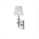 6-1/2 in. 60W 1-Light Wall Sconce in Polished Nickel