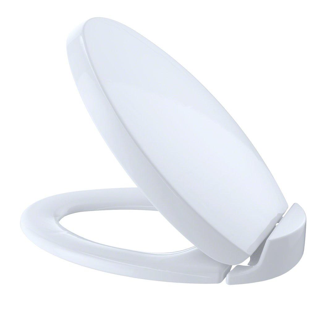 TOTO Elongated Closed Front Toilet Seat with Cover in Cotton TOTO Elongated Closed Front Toilet Seat with Cover in Cotton