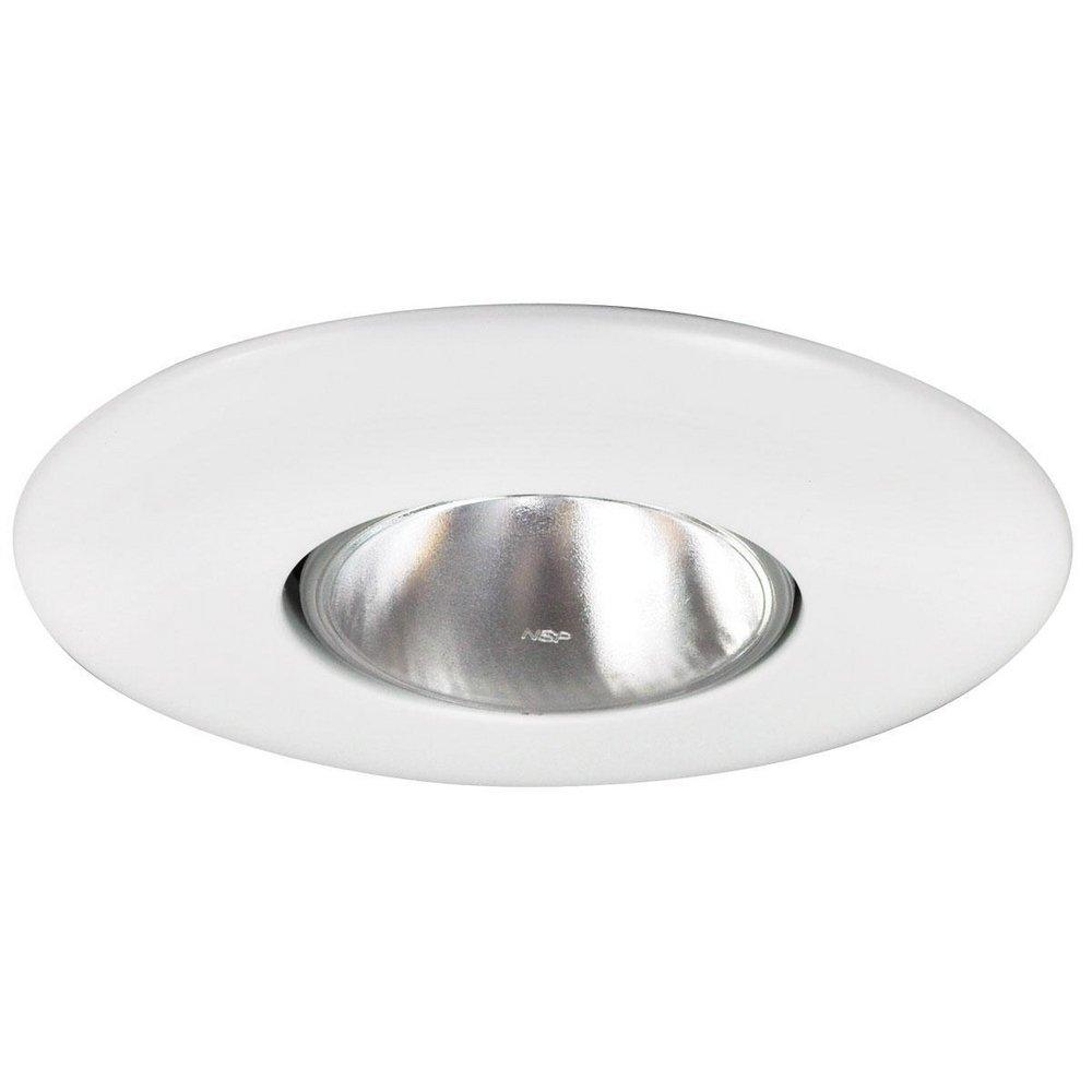 Nora Lighting White 75W Open Metal Trim 