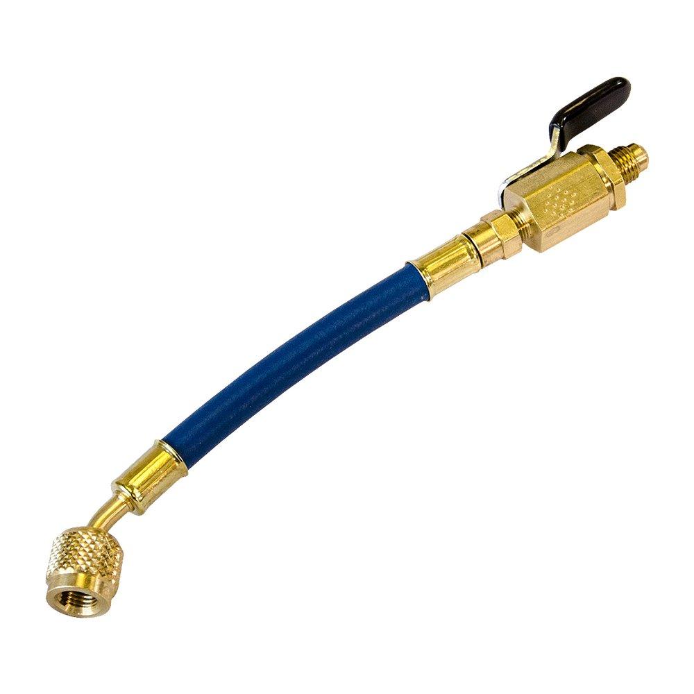 JB Industries Blue 6 in. Charging Hose with Ball Valve 