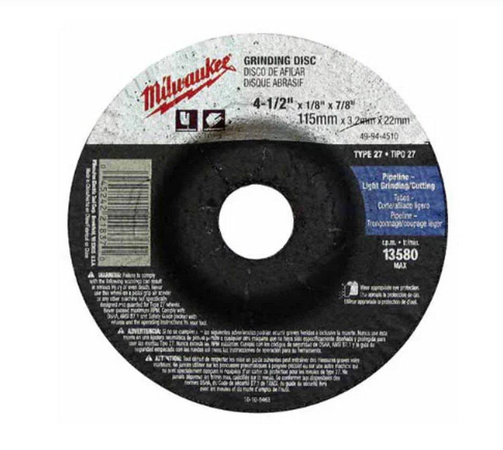 Milwaukee® Black 1/4 in. Grinding Disc 