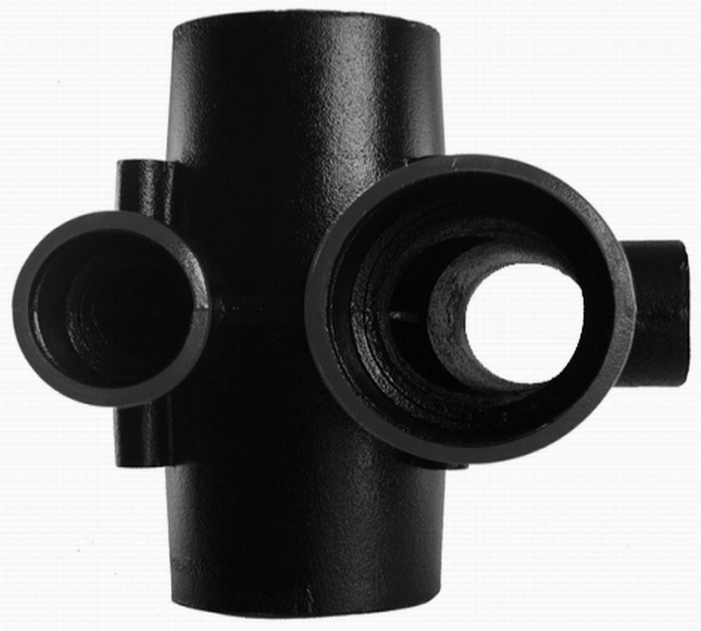 Black Hub Service Cast Iron Double Starter Fitting 