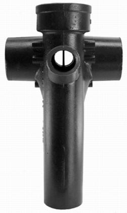 4 in. Hub Service Cast Iron Double Starter Fitting