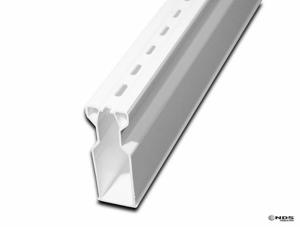 NDS White 1-1/4 in. White Trench Drain 