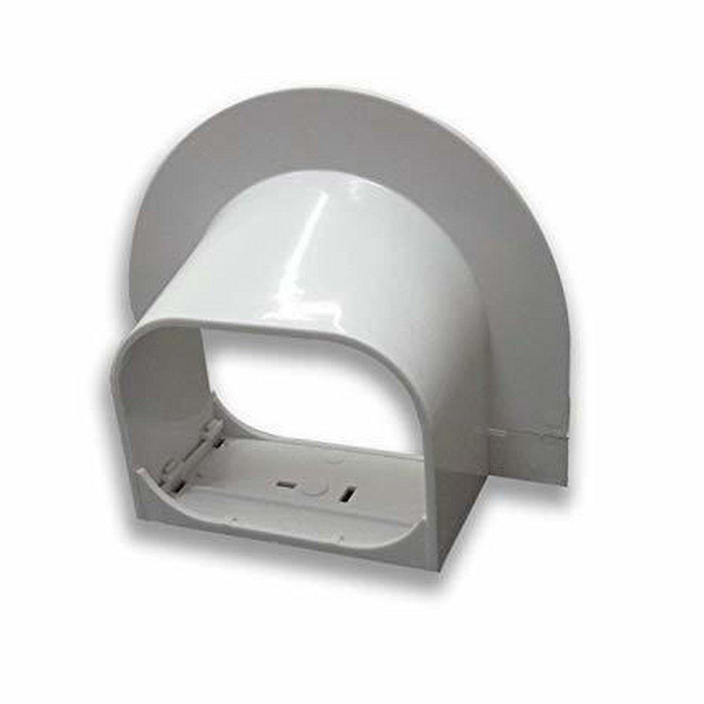 Mitsubishi Ivory 4-5/16 in. Line Set Cover System Plastic in Ivory 