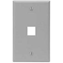 1-Gang 4-Port Wall Plate in White